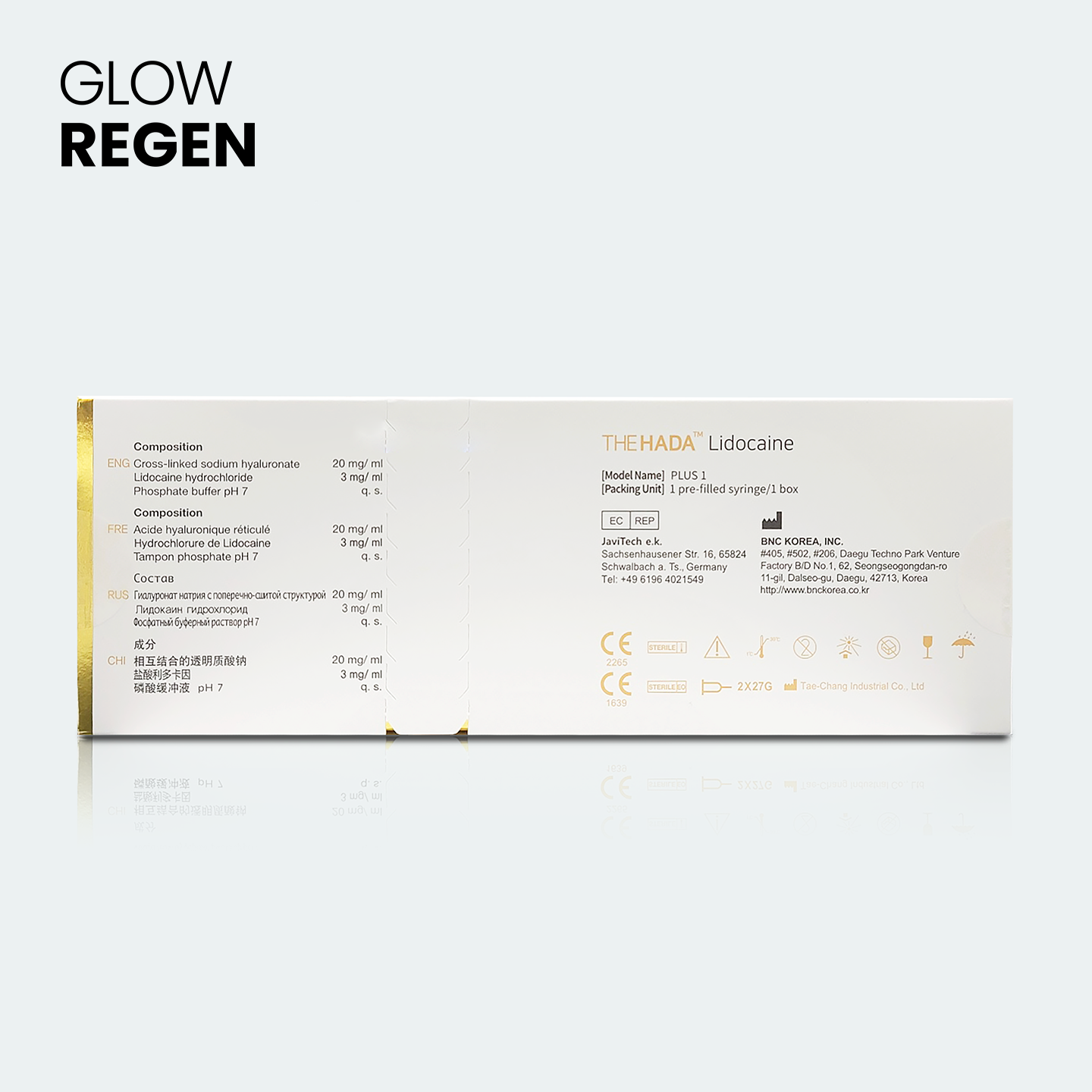 The Hada Plus 1 with lidocaine